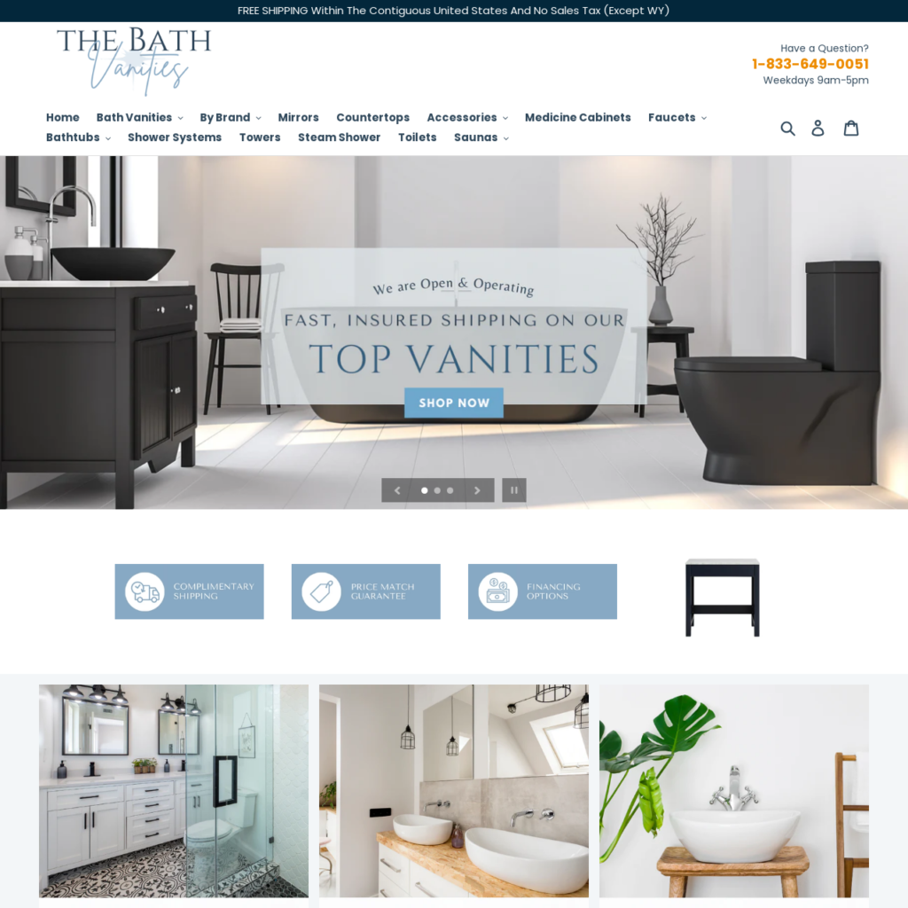 The bath Website Tablet